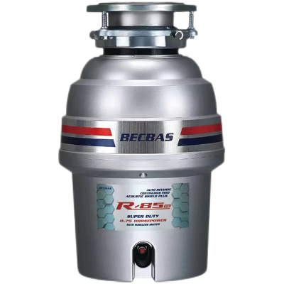 贝克巴斯R85evo无线开关垃圾处理器直流电机强劲1HP设计紧凑1L大容量洗碗机接口一体化智能高效省心