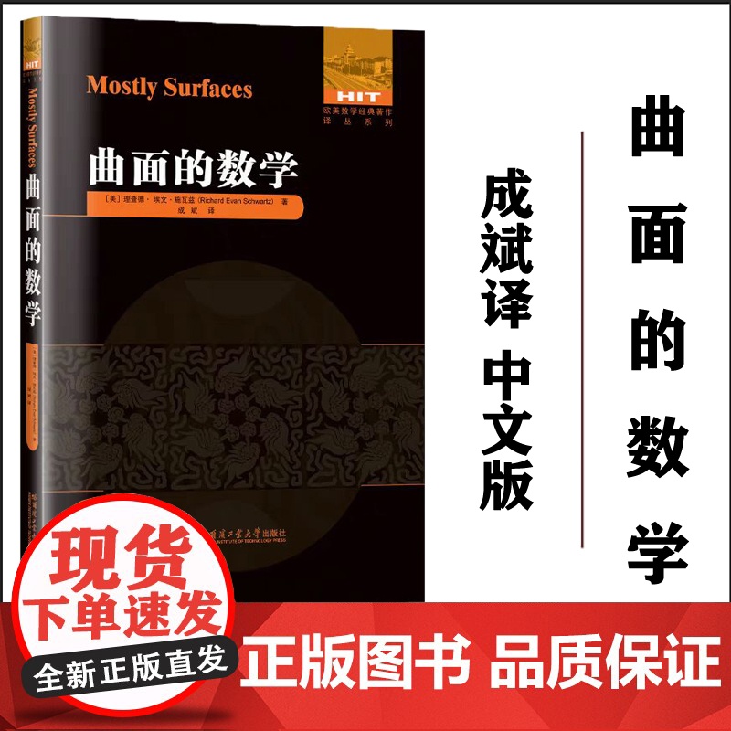 [2024新书]曲面的数学 成斌译 中文版 欧美数学经典著作译丛系列 曲面的相关性质结论书籍 哈尔滨工业大学出版社 97