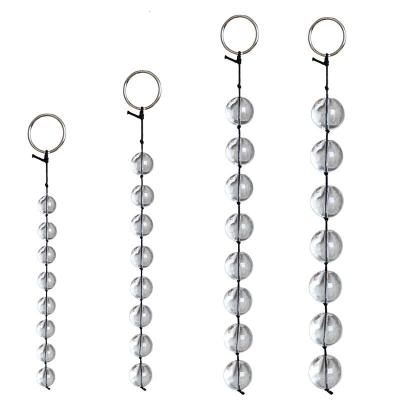 桃色缘 柔滑拉珠后庭冰珠肛塞 sm夫妻私密刺激男女用器具SM情趣用品另类调教前戏挑逗快感成人性 大号直径约2.8CM一个