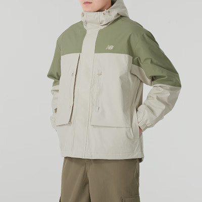 NEW BALANCE男装2025夏季新款加绒保暖运动服潮流时尚休闲连帽夹克外套