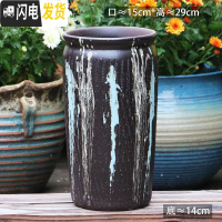 三维工匠特大陶罐花盆陶瓷大号土陶罐法师盆大口径多肉花盆高筒老桩盆 L-130 如图花盆容器