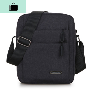 单肩包男新款商务多层休闲包百搭男士斜挎包简约跨包男轻便布包包NEW LAKE