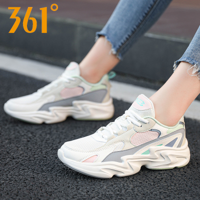 361运动鞋女老爹鞋2021春季新款学生潮鞋361度旗舰女鞋轻便跑步鞋