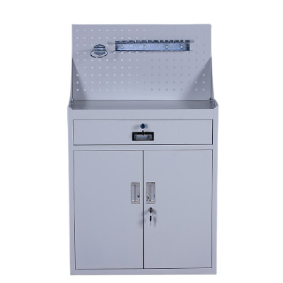 迅众 灰色带背网单抽 办公家具重型工具柜车间单抽矮柜铁皮柜带背网灰色五金工具储物柜