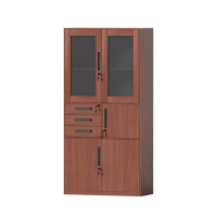 爱得帮仿木纹偏三屉铁皮柜 900*400*1850mm 组