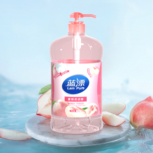 蓝漂蜜桃香型洗洁精2斤瓶装家用实惠装