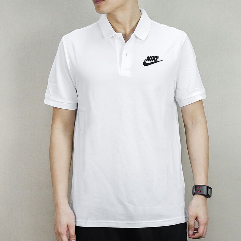 耐克男装 2018夏新款运动休闲透气宽松短袖t恤polo衫909747-100 c