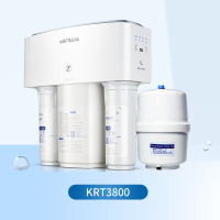 沁园净水器家用厨房RO反渗透自来水过滤器净水机纯水机KRT3800+3712前置