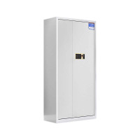 乙壬保密柜财务档案柜文件柜办公室资料储物柜保险柜电子密码国保锁通体灰框白门-指纹密码锁A款