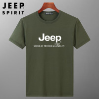 JEEP SPIRIT夏季男装圆领运动短袖T恤休闲棉打底衫半袖9046