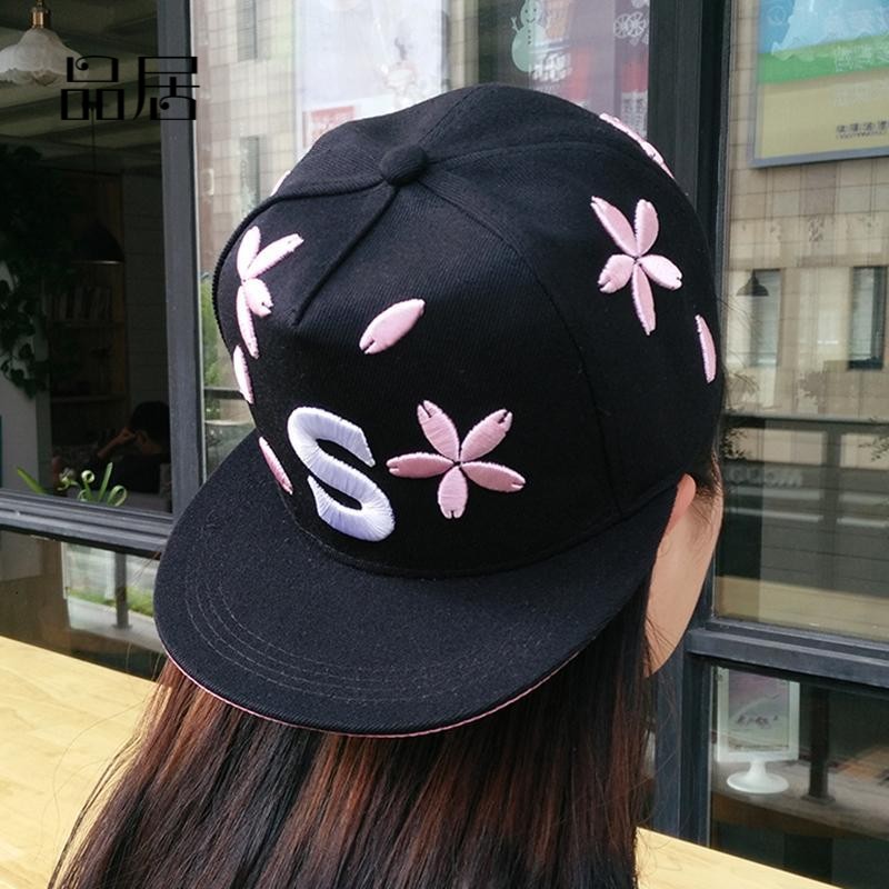 帽子女春夏棒球帽女鸭舌帽韩版嘻哈帽潮休闲平沿帽防晒遮阳帽