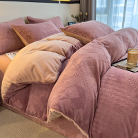 冬季加厚保暖牛奶绒被套单件学生宿舍单人双面法兰珊瑚绒单独被罩