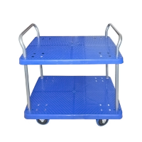百晟长恒 BSCH-TC01双层平板手推车 62×103cm (计价单位:辆) 蓝色