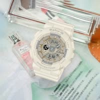 Casio官方旗舰店手表女 BABY-G日韩石英表女 非机械腕表潮流运动户外时尚限量简约休闲防水防震BA-110GA