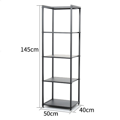 晋舰 衣架落地卧室挂衣架衣帽架欧式简易多功能挂衣服架子家用置物架 黑色置物架