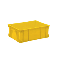 好企来 周转箱 BY-0147 黄色/690*450*150MM