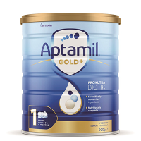 原装进口澳洲爱他美(Aptamil)金装配方婴幼儿牛奶奶粉1段(0-6个月)900g