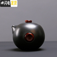 三维工匠 原矿紫砂茶壶 普洱红茶家用紫泥泡茶壶三才盖碗石瓢西施壶 紫砂黑泥企鹅茶壶茶具