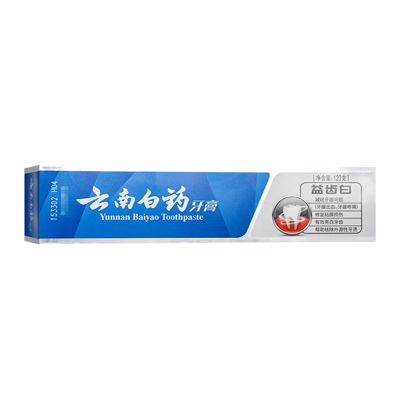 云南白药牙膏益齿白120g