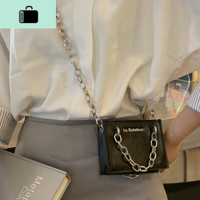 ins超火包包女2019新款韩版高级感洋气迷你小方包链条手提斜挎包NEW LAKE女斜挎包