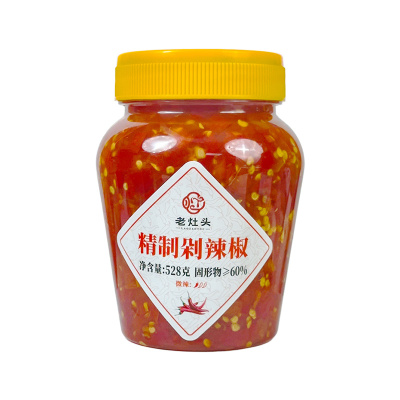 老灶头精制剁辣椒528g瓶装