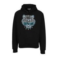 高田贤三(Kenzo)纯棉Tigerlogo刺绣连帽卫衣男运动百搭套头休闲宽