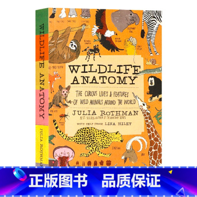 [正版]茱莉亚罗斯曼解剖学系列野外生活解剖学 英文原版 Wildlife Anatomy 儿童插图科普启蒙读物 大自然