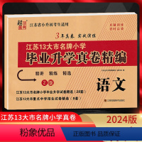 [正版]2024版江苏省小升初考试适用 江苏13大市小学毕业升学真卷精编 语文 精讲精练精选3年真卷实战演练小升初真题