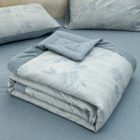 双层纱提花全棉夏被四件套夏凉被学生宿舍空调被单双人薄被子套件