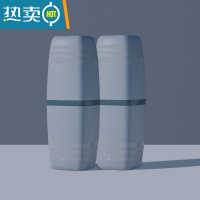 敬平学生寝室漱口杯带盖子牙刷牙膏用品专用杯子便携式洗漱套装宿舍遬 灰色[2个装]洗漱杯