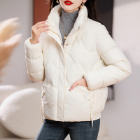 2023新款免洗棉服女短款加厚显瘦羽绒棉衣韩版宽松立领小棉袄外套