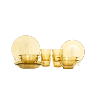 Pyrex餐具Shiny晶耀系列玻璃餐具12b件组PX-SY12B/HP