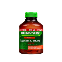 澳洲cenovis天然维生素c咀嚼片 300片/瓶 vc美白片剂成人维c含片 海外原装进口