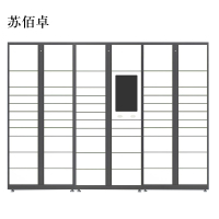 苏佰卓智能快递柜小区快递自提柜派件柜室外寄存柜信报箱储物柜一主两幅61格