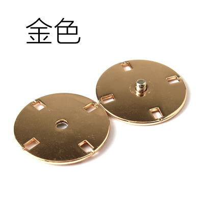 按扣毛衣针织衫衣服隐形扣大衣金属纽扣子母扣21mm-十字暗扣金色6副