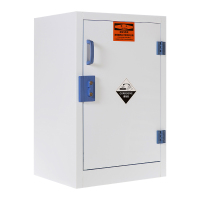 易企采 12加仑PP药品柜实验室酸碱柜危险化学品安全柜耐酸碱腐蚀器皿试剂存放柜