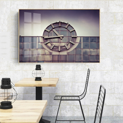 乔迁礼品北欧工业风抽象客厅装饰画黑白简约沙发背景墙画玄关走廊有框挂画