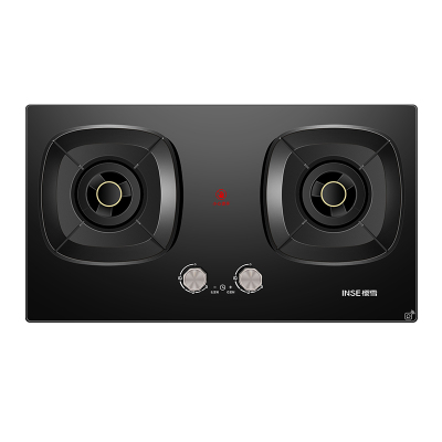 樱雪INSE燃气灶天然气双灶具 家用5.2kW定时聚能猛火灶灶台嵌两用 70%高热效可调节底盘Q8D