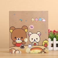 大容量5寸6寸混装插页式相册本300张家庭影集宝宝成长纪念收藏册 三维工匠 两只小熊