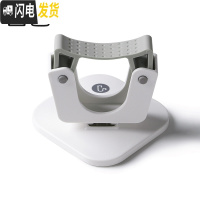 三维工匠拖把夹挂钩扫把强力放拖布卫生间墙上免打孔壁挂式置物收纳架 无痕拖把夹白色1个装