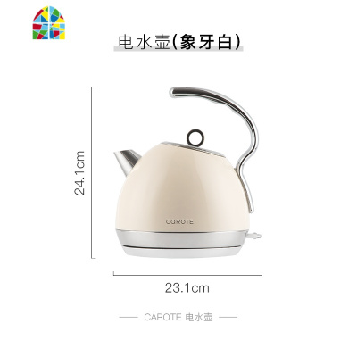 电热水壶304不锈钢烧水壶电水壶 家用干烧自动断电1.8L FENGHOU 樱花粉 1L(含)-2L(不含)