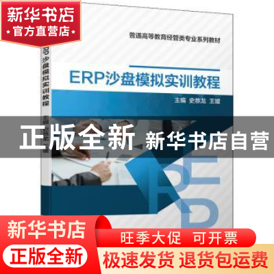 正版 ERP沙盘模拟实训教程 史恭龙,王媛主编 机械工业出版社 978