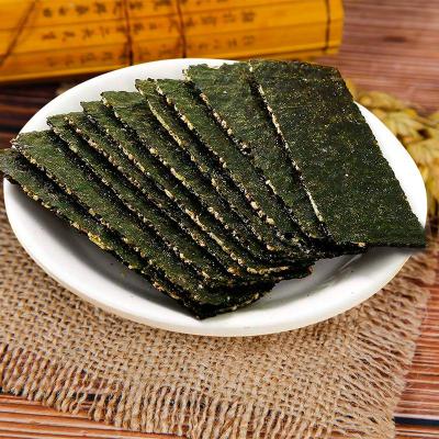 味滋源芝麻夹心海苔脆40g罐装坚果巴旦木味儿童即食大片宝宝零食炒米夹心40g/罐