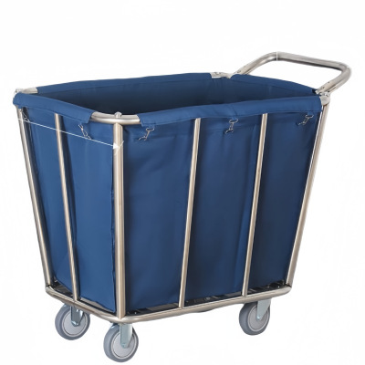 攸形布草车带扶手107cm个