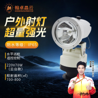 翰卓晶云 户外氙气船用工业公园远程220V射灯室外聚光探照灯 70W白光 HZ-505S-SBL70W