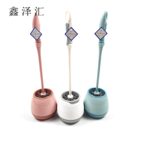 家用清洁刷子长柄厕所刷卫生间洁厕刷无死角马桶刷套装 带座