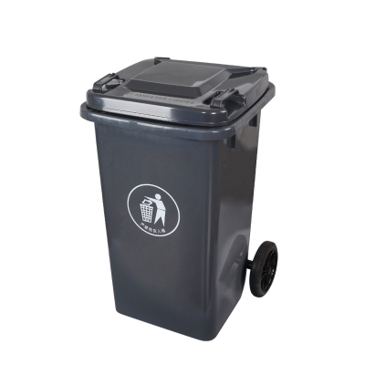 厂家直销100L环卫塑料垃圾桶小区物业学校街道专用型垃圾桶