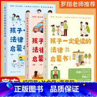 罗翔推荐法律启蒙书全3册 [正版] 孩子一定爱读的法律启蒙书漫画版民法典教孩子拒绝霸凌校园社交霸凌书籍儿童读物漫画书小学