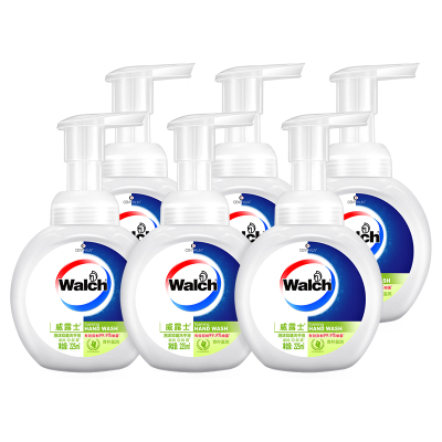 威露士(Walch) 泡沫抑菌洗手液225ml*6瓶 青柠香