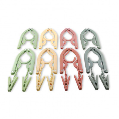 衣撑防滑魔术塑料可折叠衣架子旅游出差便携式旅行晾衣服架挂衣架三维工匠